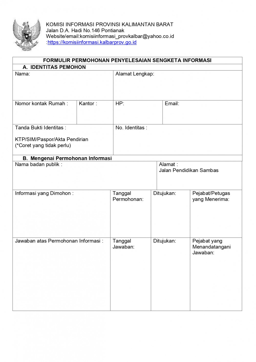 E-PPID - Mekanisme Penyelesaian Sengketa